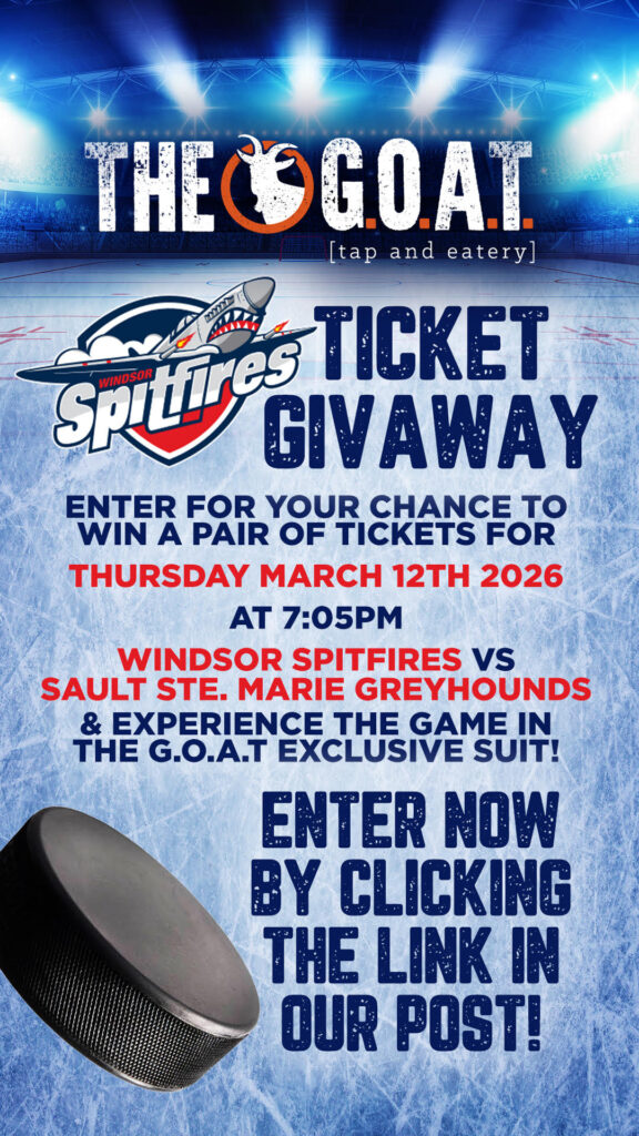 Cheer On The Windsor Spitfires With The G.O.A.T!