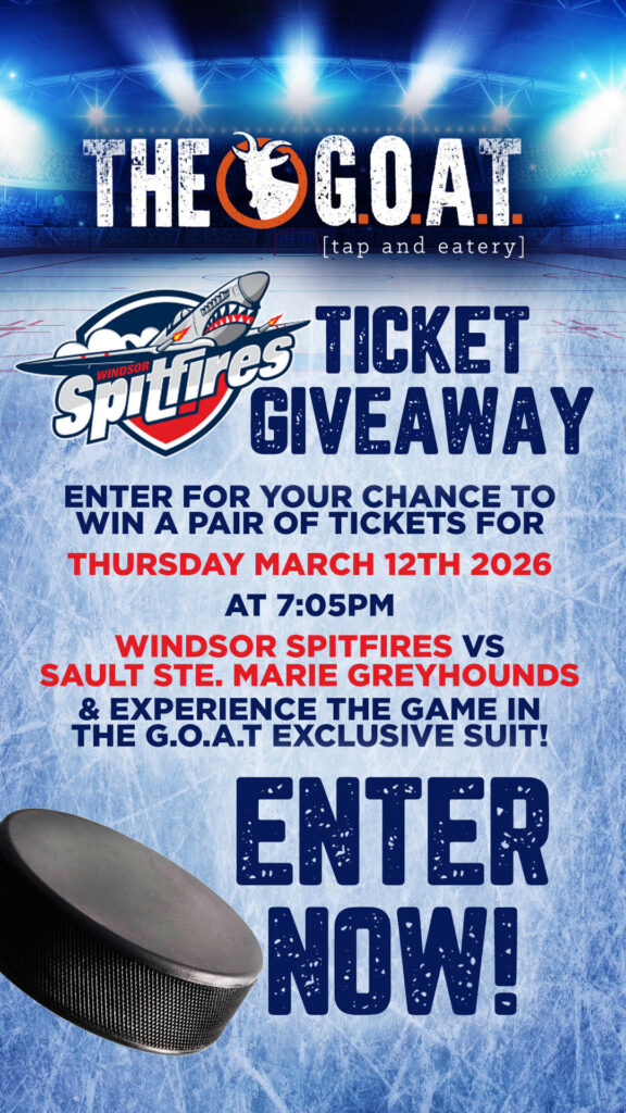 Cheer On The Windsor Spitfires With The G.O.A.T!