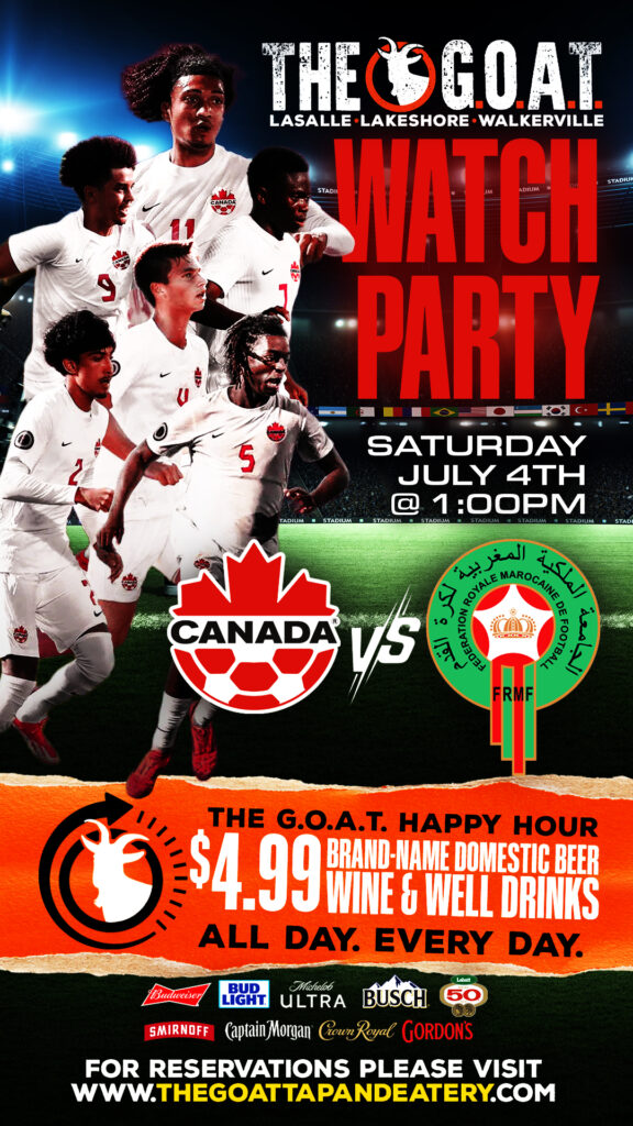 Canada vs. Morocco Watch Party at The G.O.A.T!