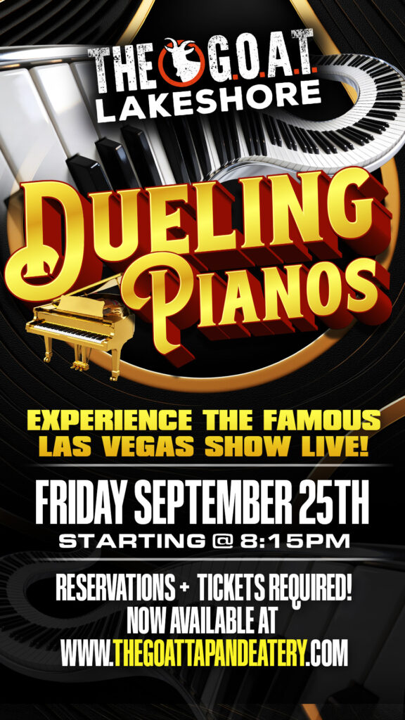 Dueling Pianos Are Coming to The G.O.A.T. Lakeshore – One Night Only!